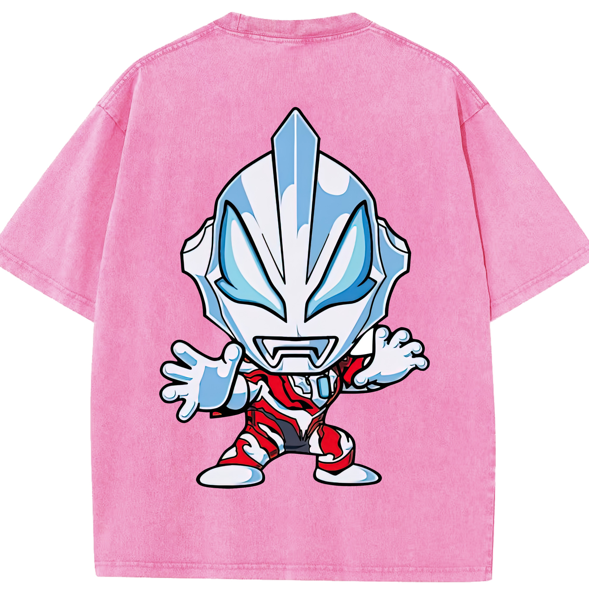 （画像用） ウルトラマン Ultraman 綿100% ヴィンテージ風 半袖Tシャツ（背面プリント）
